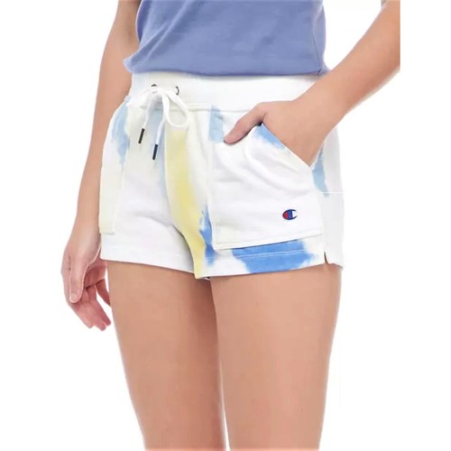 NWT Champion Women's Tie-Dye Print side Pockets Cotton Blend Active Shorts  M-XL - Foto 1 di 6