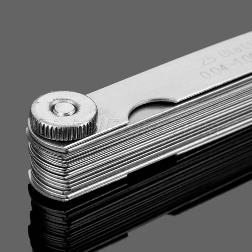 Carbon Steel Feeler Gauge Gap Metric Filler Gage 25 Blades Measuring Tool d9fc - Picture 7 of 10