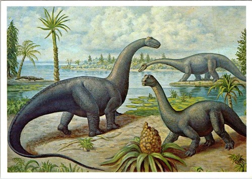 UT, Utah DINOSAURIER von ERNEST UNTERMANN Dinosaurier National Monument 4X6 Postkarte