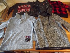5 BOYS 4-5T PULLOVERS 2 KNIT SWEATERS 3 SWEATSHIRTS EUC