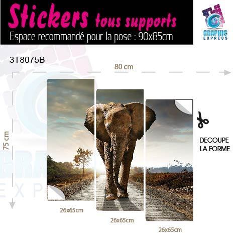 STICKERS ELEPHANT FELIN-IMPRESSION IMAGE 56 MODELES IMPRIMEE DECO MURAL CHAMBRE - Bild 88 von 119