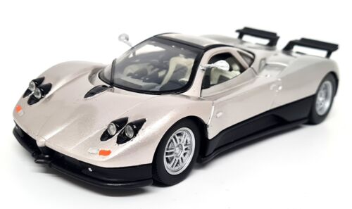 Motormax 1/24 Pagani Zonda C12 S Silver Supercar Diecast Scale Model Car - Picture 2 of 7