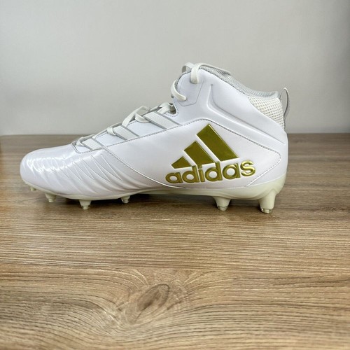 Adidas Football Cleats Mens 12.5 US White Gold Nasty 20 EH3434 - Imagen 3 de 9