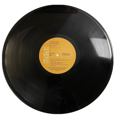 Far Corporation Division One The Album Vinyl Record 12” 33 RPM VPL1-7546 1985 - Picture 3 of 24