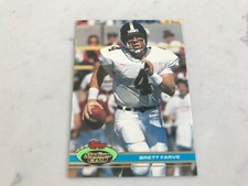 1991 Brett Favre Green Bay Packers Stadium Club Rookie card.