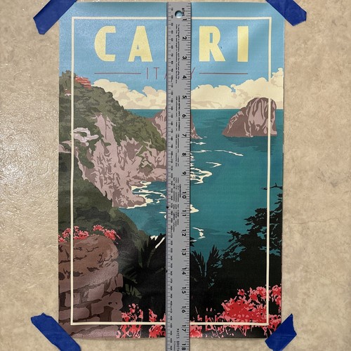 Capri Italy Vintage Style Travel ✅ Wall Art Canvas Poster Print ✅ 12x18 inch - Picture 4 of 4
