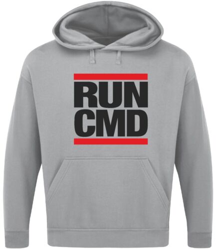 RUN CMD HOODIE lustiger Spruch Neuheit Herren Streber Geschenk Geeky DMC Top - Bild 17 von 17