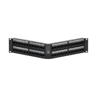 Leviton 6A587-U48 48-Port 2RU Patch Panel Cat 6A UTP Angled 110-Style Black