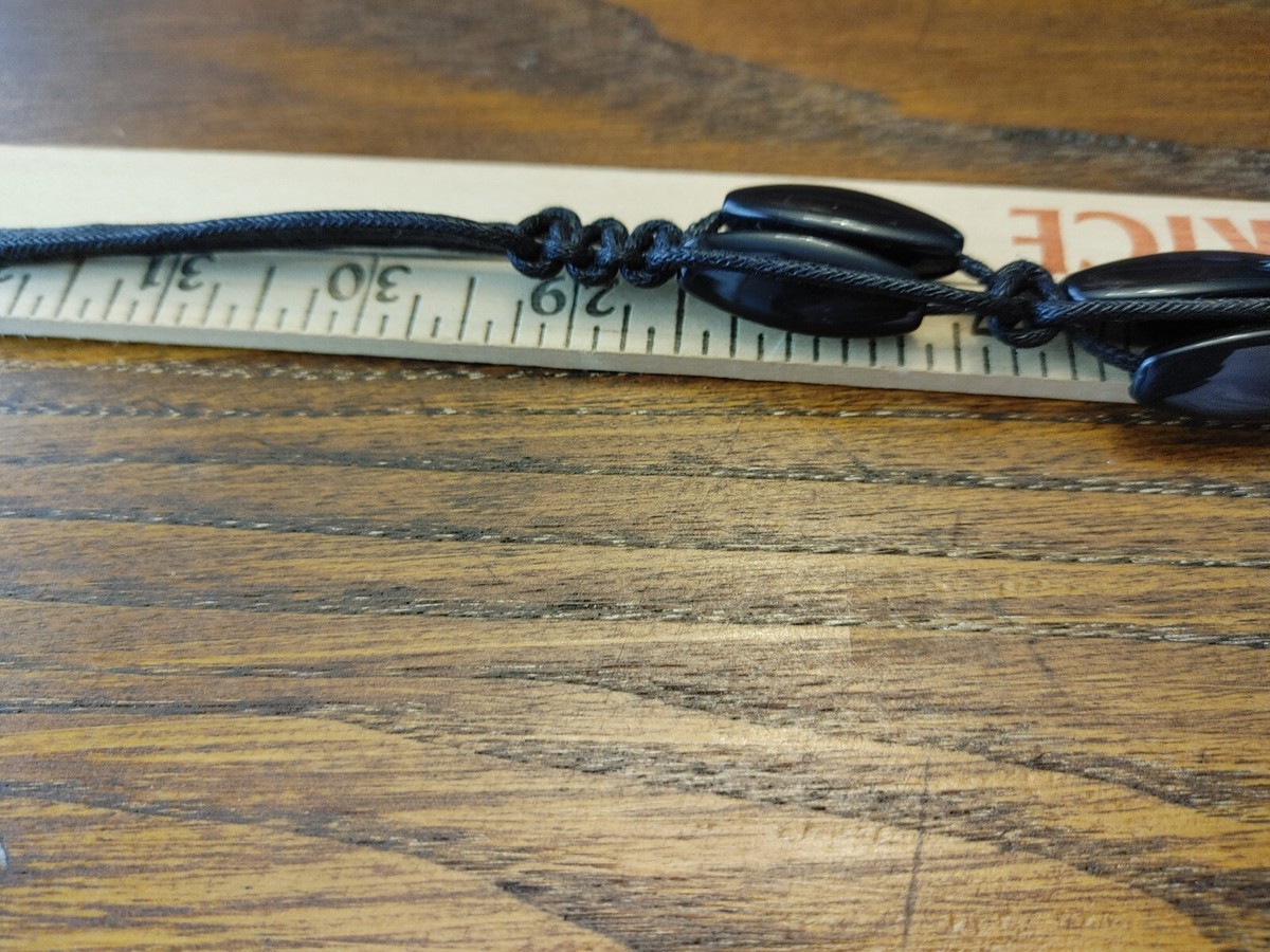 Woven Macrame Belt Black Tassel Bohemian Boho Chic Accessory Vintage 100-38 Boho Macrame Belt - Etsy main image 4