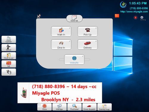 SlimPOS 15" All-In-One Touchscreen i5 @2.6 Ghz Italian Restaurant Pzza POS - Picture 7 of 12