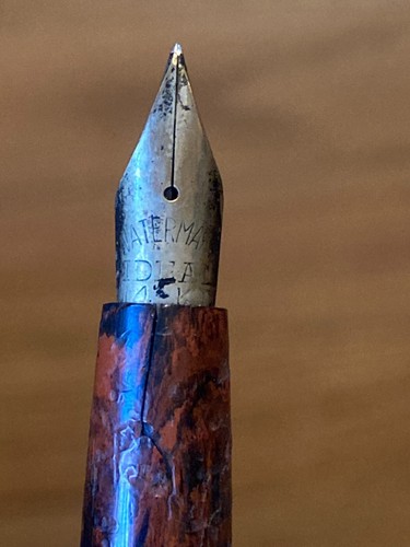 Penna stilografica Waterman vintage n. 12 ? con pennino flessibile - buono flex non restaurato 5 1/8" - Foto 8 di 22