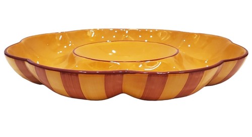 Southern Living at Home Gail Pittman Siena Chip and Dip Round Serving Dish - 14" - Picture 2 of 6