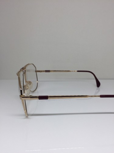 New Vintage Silhouette M 7065 Eyeglasses 7065 /23 C. 4134 Gold w/ Burgundy 59mm - Picture 7 of 12