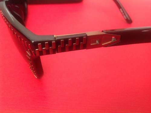 ALEXANDER WANG AW 3/3 PRE-OWNED LINDA FARROW ZIPPER BLACK/BRASS  SUNGLASSES - Picture 3 of 12