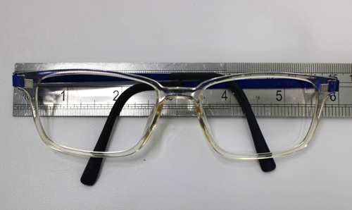 ECO EYEWEAR ARAKAWA Clear & Blue EYEGLASSES Frames Only 140mm Unisex - Picture 13 of 15