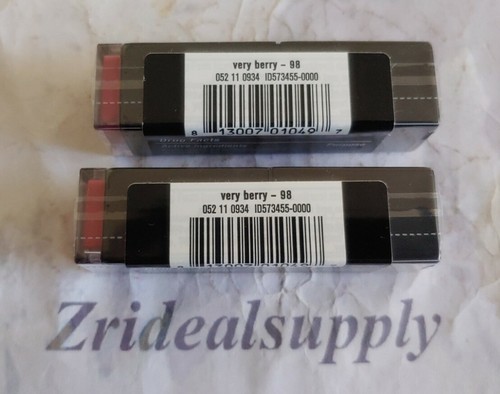 SONIA KASHUK SATIN LUXE LIP COLOR 98 VERY BERRY NEW SEALED PACK OF 2 - Picture 2 of 2