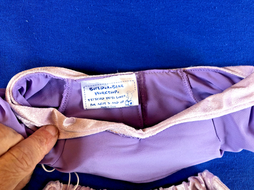 Costume gelsomino principessa Build A Bear viola pantaloni superiori Aladdin 2 pz - Foto 4 di 5