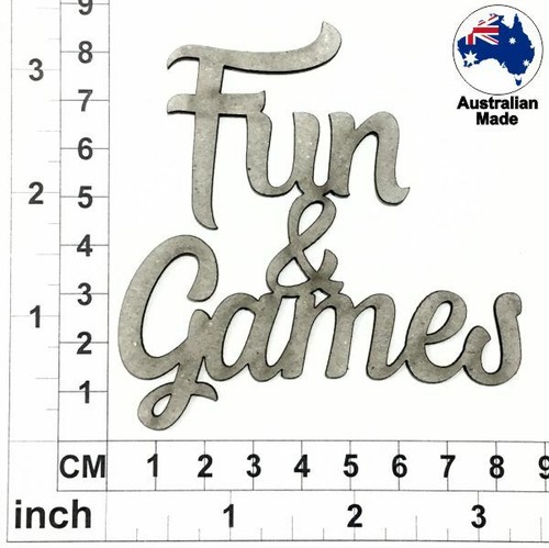 Chipboard Words for Scrapbooking, Cardmaking - Fun & Games CT061 - Picture 2 of 7