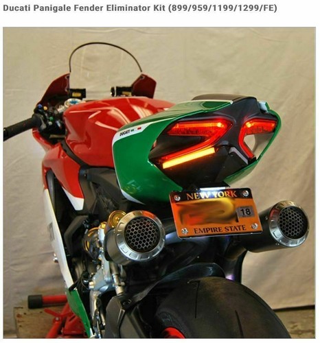 NUEVO KIT ELIMINADOR DE GUARDABARROS RAGE CYCLES Ducati Panigale NRC (899/959/1199/1299/FE) - Imagen 4 de 6