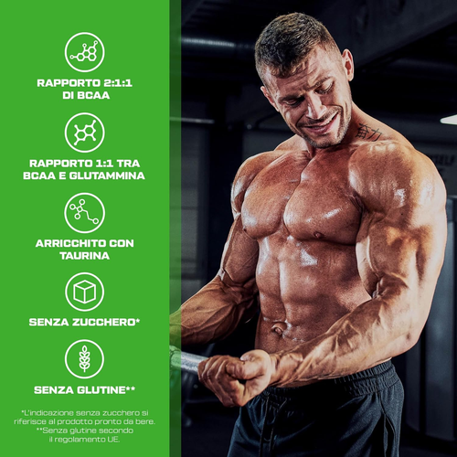 BCAA + Glutamine Xpress - Miscela Di Aminoacidi Essenziali - Con 5 G Di BCAA 2:1 - Foto 3 di 12