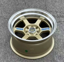 1pc Te37 Wheels 15x8j Et0 4x100 4x114.3 Gold Rims 1pc Te37 Wheels 15x8j Et0 4x100 4x114.3 Gold Rims