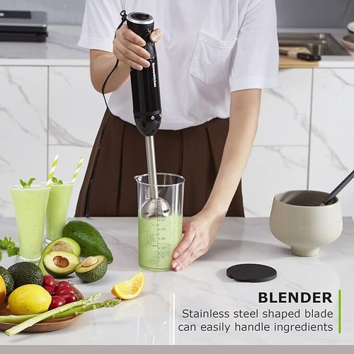 Bonsenkitchen Hand Blender, 12 Speeds Immersion Blender Handheld, Stick Blender - Picture 3 of 6