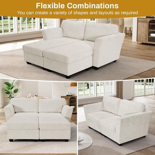 75.59" Modular Sectional Sofa U Shaped Sectional Sofa Couch for Living Room - Picture 4 of 9