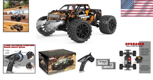 Fast 1/18th Scale Remote Control Truck – Durable Off-Road Action with LED Lights - Picture 2 of 8