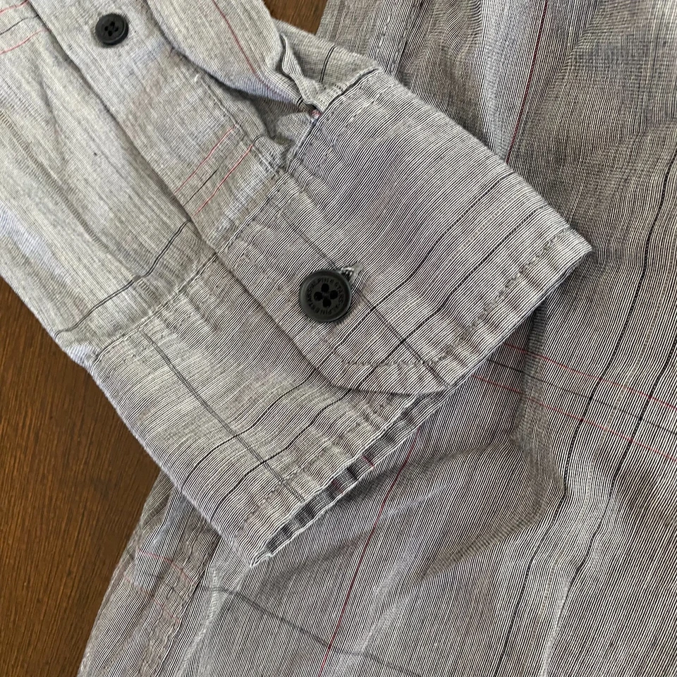 Camisa de vestir Alpinestars para hombre gris medio a cuadros 100 % algodón formal con botones Foto 4 de 4