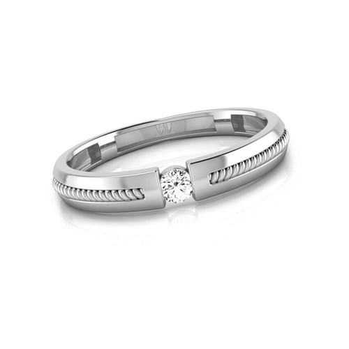 Womens 0.50 Ct Lab-Grown Diamond Solitaire Engagement Ring 10KT Solid White Gold - Bild 3 von 8