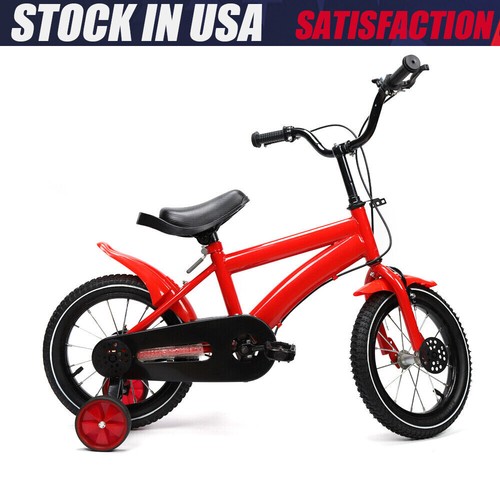Kids Bike 14" for 3-6 Years Old Girls & Boys Child Bicycle Gift W/ Double brake - Picture 2 of 14