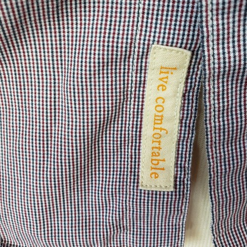 Haggar Life Khaki Mens Size XXL Slim Fit Red/Blue Micro Check Button Down Shirt - Picture 10 of 12