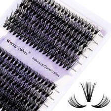 Wendy 240PCS Cluster Lashes Extension C/D Curl 30D 40D Individual Lashes Eyelash