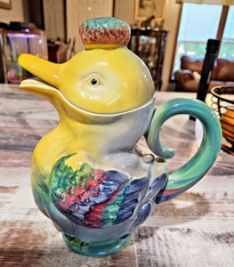 Vintage Ceramic Duck Milk Tea Water Pitcher - Made In Western Germany - #3745