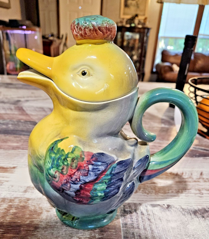 Vintage Ceramic Duck Milk Tea Water Pitcher - Made In Western Germany - #3745