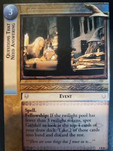 Lord of the Rings LOTR TCG Fellowship ofthe Ring 2ND TIER Singles Pick Your Card - Picture 75 of 109