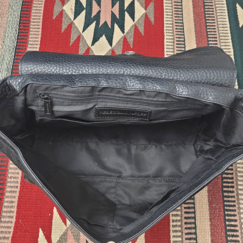 Rebecca Minkoff Medium Keith Satchel Crossbody Bag Black Suede Leather Convertib - Bild 5 von 10