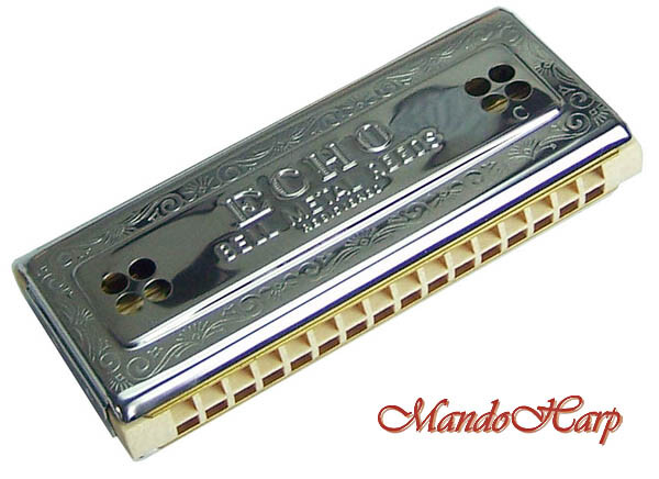 Hohner Tremolo Harmonica - 54/64 Echo Harp Double-Sided C/G 64 Reeds NEW - Picture 5 of 6