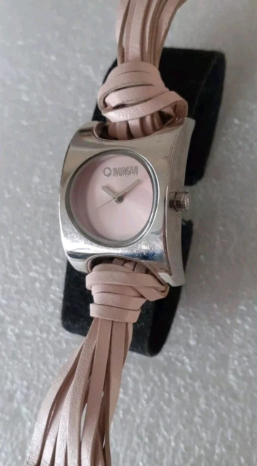 MORGAN Ladies Quartz Watch With A Pink Dial And GENUINE Leather Strap — 第 3/4 张图片