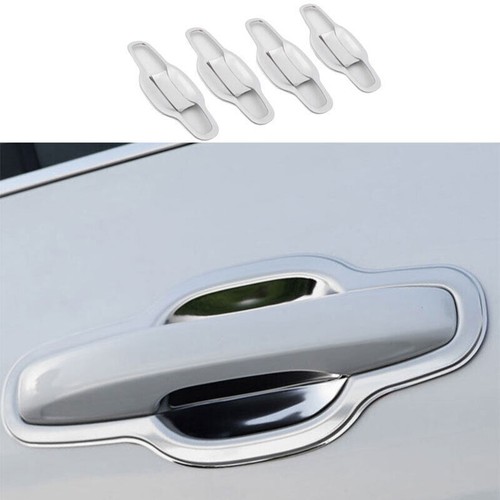 Silver S.Steel Outside Door Bowl Cup Cover Trims Decor For Volvo XC60 2018-2024 - Bild 1 von 6