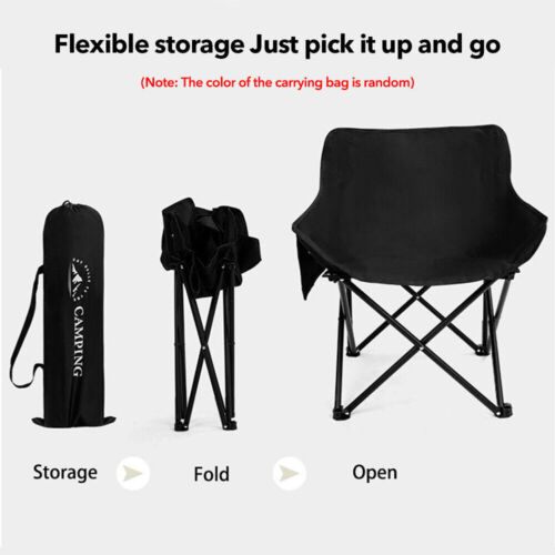 2-in-1 Campingstuhl Klappstuhl Outdoor Angelstuhl Camping Garten faltbar Halter - Bild 33 von 48