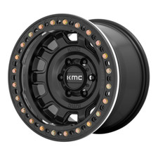 KMC KM236 Tank Rim 17X9 6X139.7 Offset -15 Satin Black (Quantity of 1)