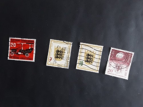 BRD Mi Nr 211, 212/13, 214, alle gestempelt, siehe Photos