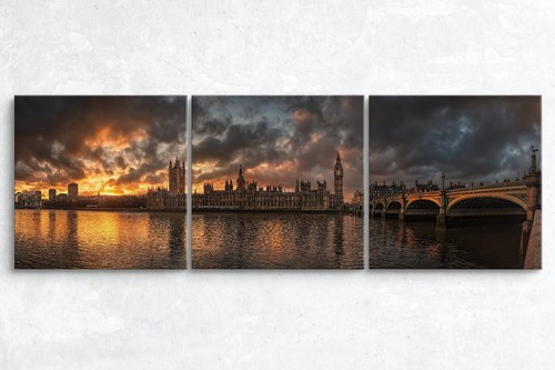 Twilight Over Westminster Canvas Print for Home Decor, Wall Decor Art Poster - Picture 8 of 11
