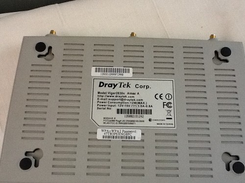 DrayTek Vigor2830n ADSL2+ Security Firewall. No PSU. DrayTek Vigor2830n Annex A - 第 6/8 張圖片