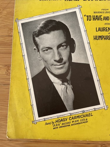 Vintage Sheet Music - Hong Kong Blues - 1939 Film To Have And Have Not - Picture 2 of 9