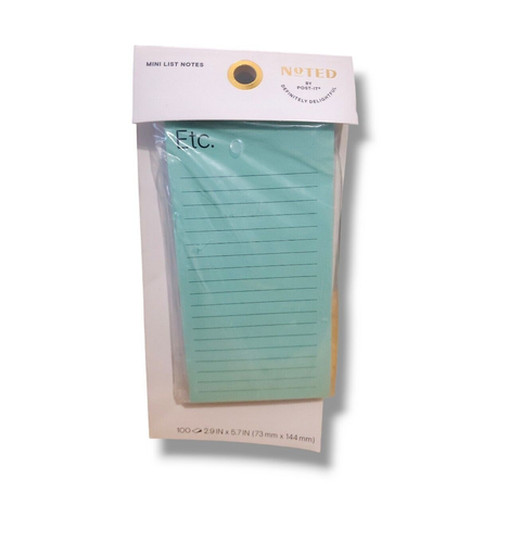 NoTED por Post-it, Mini Lista Notas/Etc. Lote de 2 100 hojas en NTD-36-GRY/BLU2 - Imagen 3 de 6