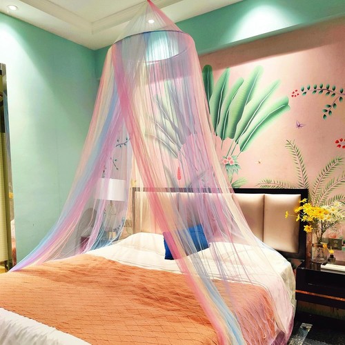 Mosquito Net Bed Canopy for Girls Room Decor Insect Protection Hanging Tent for - Picture 33 of 41