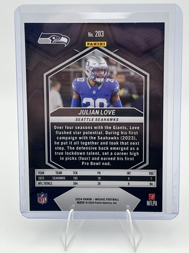 Julian Love 2024 Panini Mosaic #203 - Bild 2 von 2
