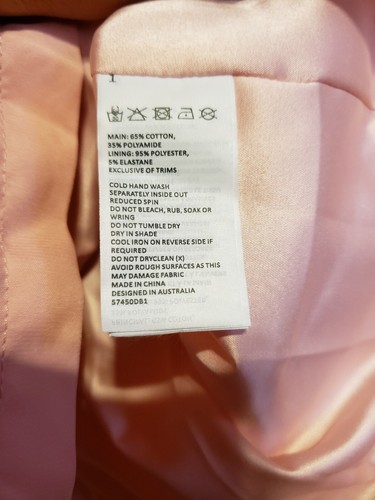 Bardot KORINA PLEATED MINI dress BABY PINK SIZE S. Nwt - Picture 11 of 12